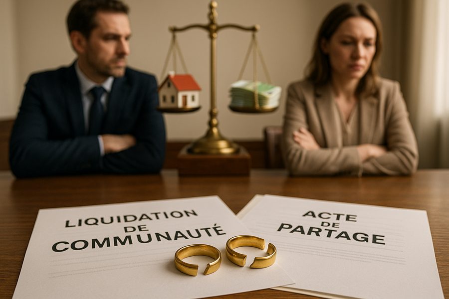 Droit de partage et liquidation communauté