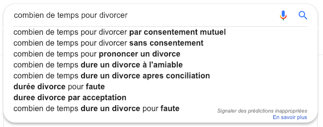 barre de recherche google pour avocat