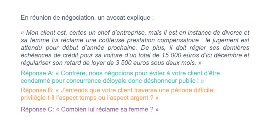s'adresser à votre client