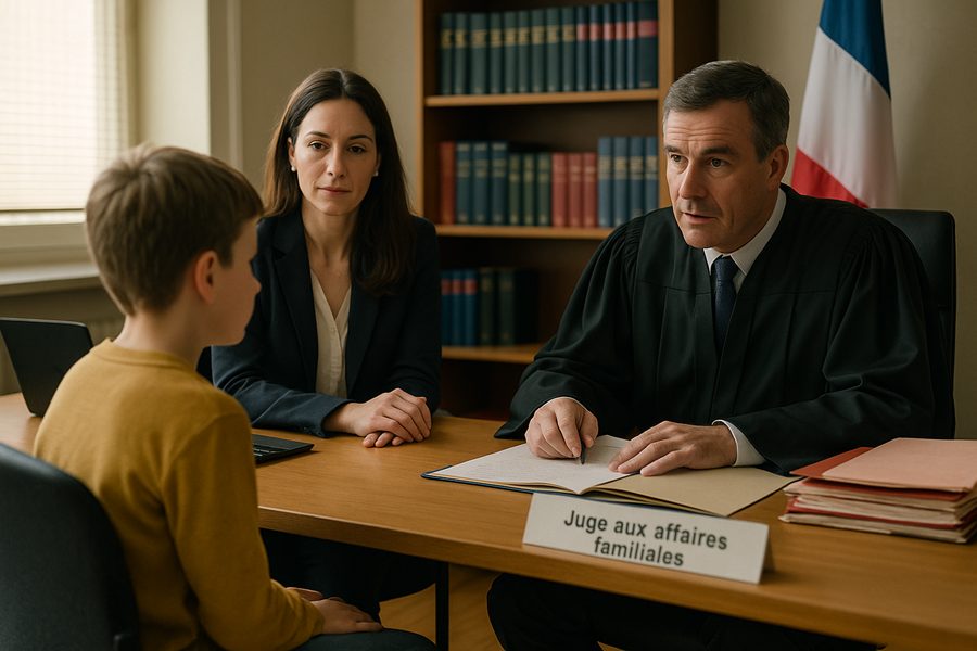 Enfant entendu par le juge aux affaires familiales comment ça se passe