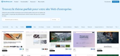 aperçu de templates wordpress