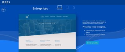 aperçu template entreprise -avocat - Ionos