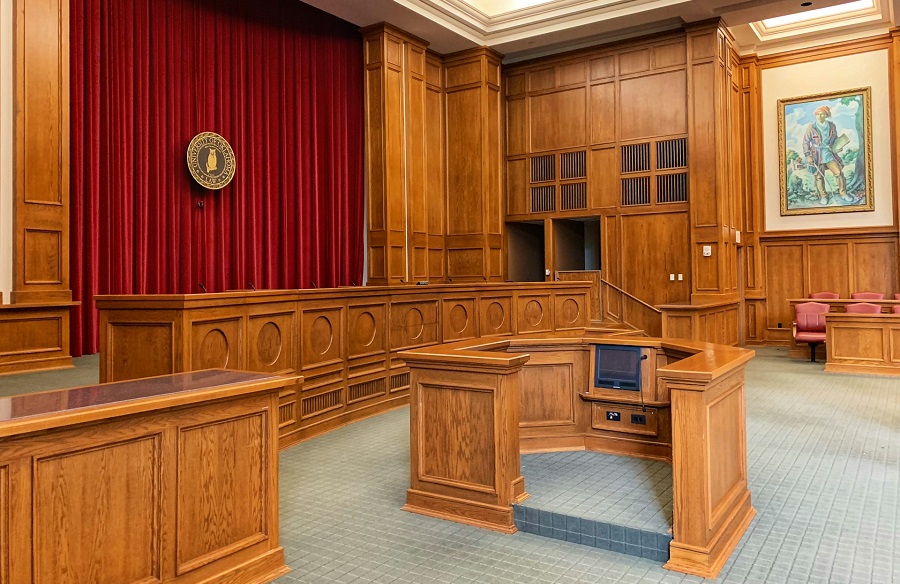 Vue intérieure du tribunal de première instance