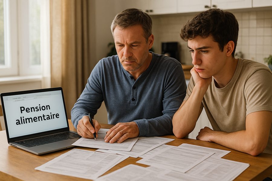 Pension alimentaire sans justificatif d’un enfant majeur en 2025