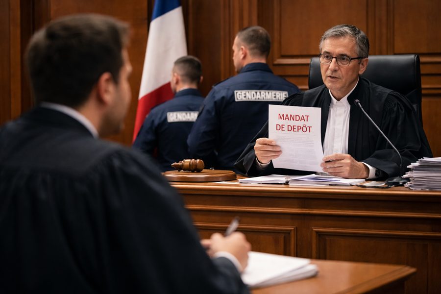 Mandat de dépôt procédure et recours en urgence