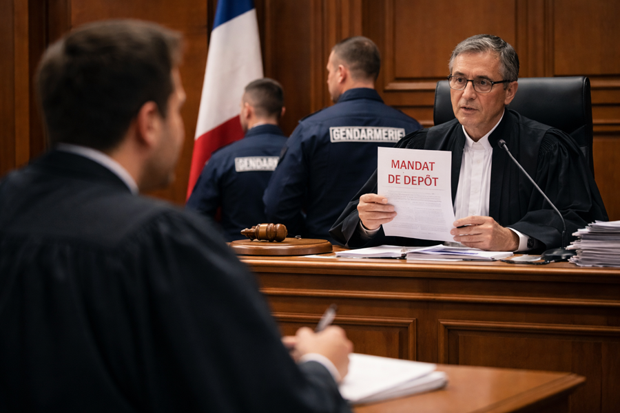 Mandat de dépôt procédure et recours en urgence